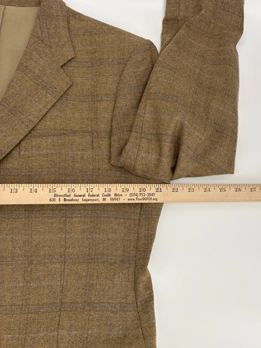 Bruno Piattelli for Andrew Davis Men's 42R Wool Tweed Blazer Sport Coat Coppley